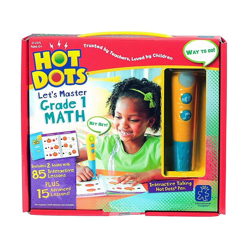 Hot Dots Jr. Let's Master Grade 1 Math, Multicolor (2374) image 1