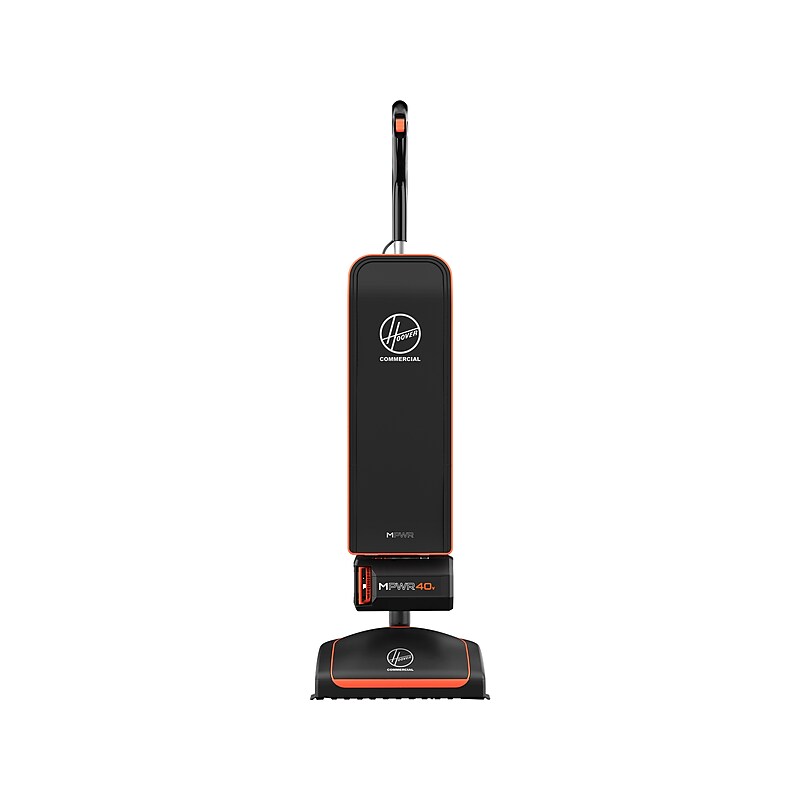 Hoover Commercial Cordless Upright Vacuum, Black/Orange (CH95519) image 1