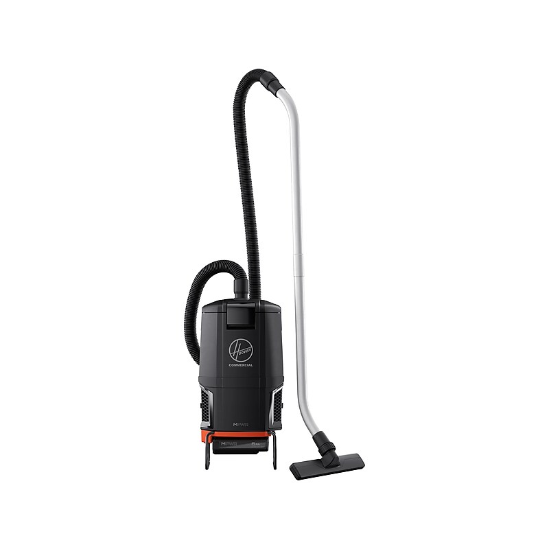 Hoover Commercial Cordless Backpack Vacuum, Black/Orange (CH93619) image 1