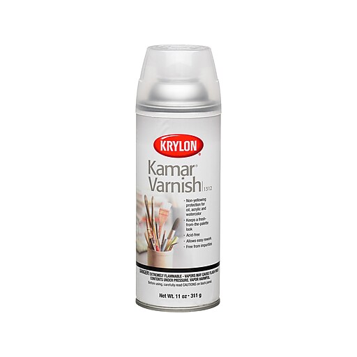 Krylon Kamar Varnish, 11 Oz. Spray Can (KR1312) Staples
