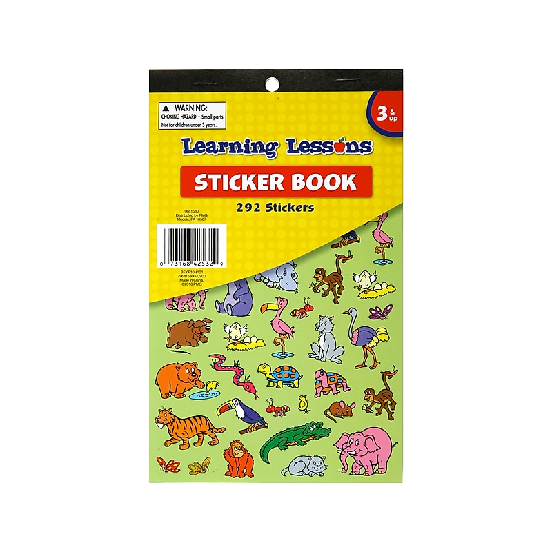 Learning Lessons Creatures and Critters Stickers, Multi Colors, 292/Pack (9681580) image 1