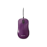 Verbatim Silent Corded Optical 70235 Mouse, Purple