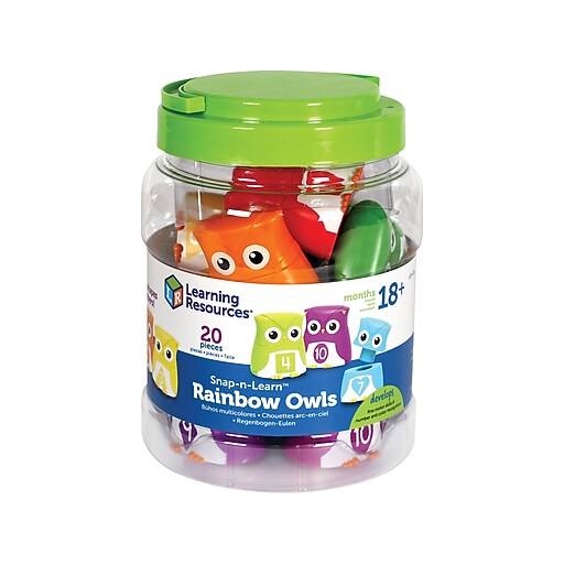 Learning Resources - Snap-n-Learn - Educatieve Slakken - 20 Stuks Voor Peuters Vanaf 18 Maanden
