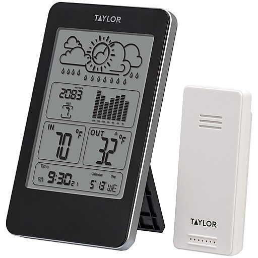 Taylor Indoor/outdoor Digital Thermometer With Barometer & Timer Staples
