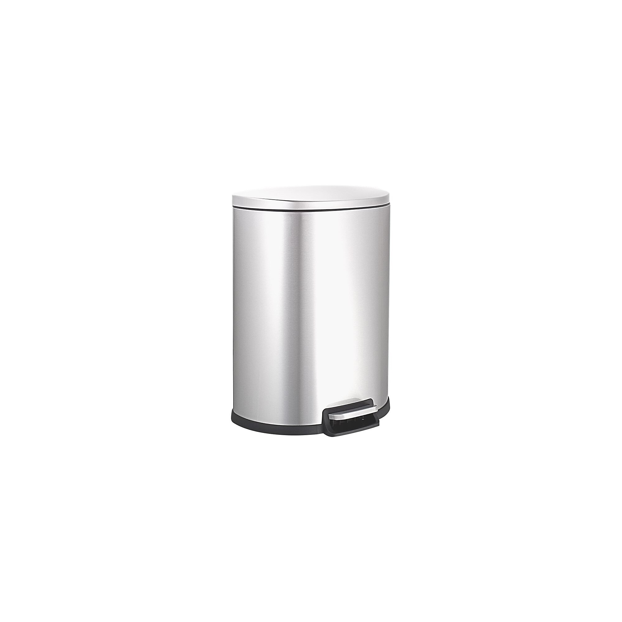 Nine Stars Stainless Steel Step Trash Can, 13.21 gal., Silver (SOT-50-3) Simolary simolary.com