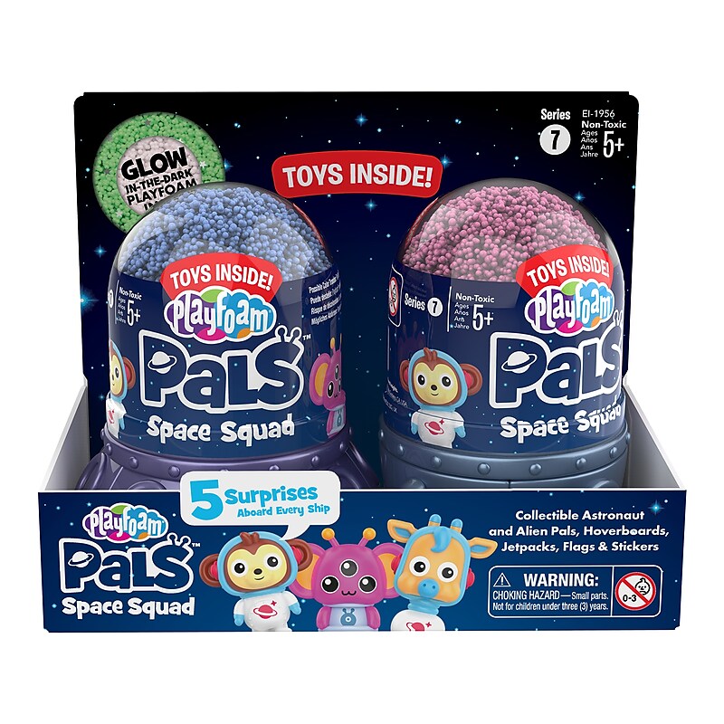 Playfoam Pals Space Squad, Assorted Colors, 2/Pack (1956) image 1