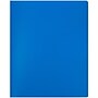 JAM Paper Heavy Duty 10-Pocket Plastic Folder Organizer, Blue, 2/Pack (389MP10BUJ)~#|#~sp6271213_sc7