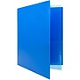 JAM Paper Heavy Duty 4-Pocket Plastic Folder Organizer, Blue, 72/Pack (389MP4bua)~#|#~sp6271214_sc7