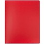 JAM Paper Heavy Duty 10-Pocket Plastic Folder Organizer, Red, 2/Pack (389MP10REJ)~#|#~sp6271228_sc7