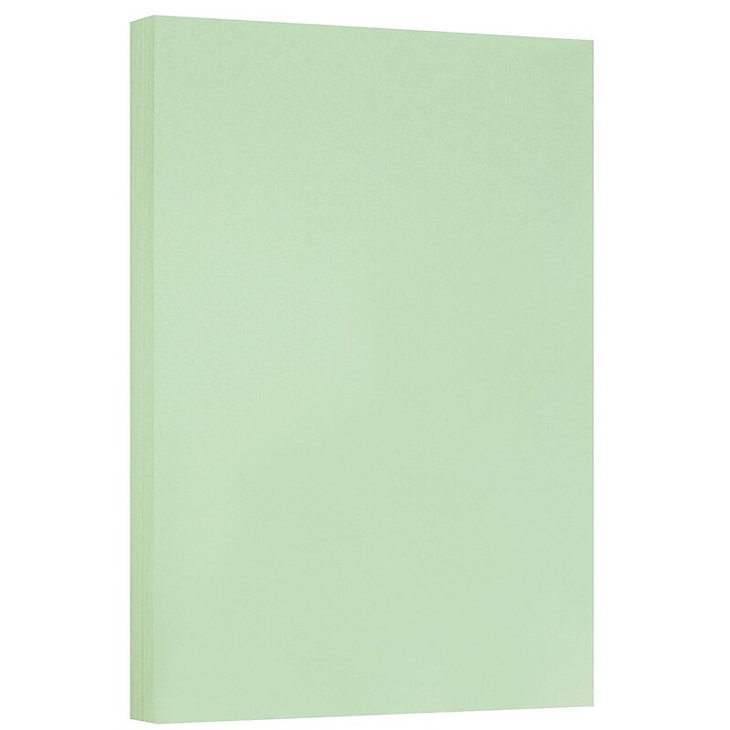 JAM Paper® Extra Heavy Weight 110lb Cardstock, 11 x 17 Tabloid Coverstock, Green, 50 Sheets/Pack (16932843) image 1