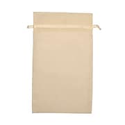JAM Paper® Sheer Organza Bags, Large, 5 1/2 x 9, Ivory, 12/Pack (SPC24K2a)