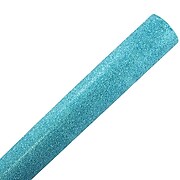 JAM Paper® Gift Wrap Set, 1 Glitter Wrapping Paper with 1 Clear Double-Sided Super Tape, Aqua Blue (354532655)