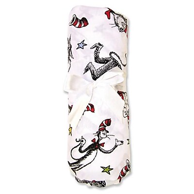 Trend Lab Dr. Seuss Cat Crib Sheet- Dr. Seuss Cat In The Hat Percale(TREND1585)