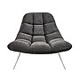 Adesso Home Bartlett Fabric Accent Chair, Armless, Dark Gray (GR2004-10)~#|#~sp6284422_sc7