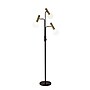 Adesso Sinclair 70"H Black and Antique Brass 3-Arm LED Floor Lamp with Frosted Glass Shades (3765-01)~#|#~sp6284611_sc7
