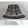 Adesso Home Bartlett Fabric Accent Chair, Armless, Dark Gray (GR2004-10)~#|#~sp6284915_sc7