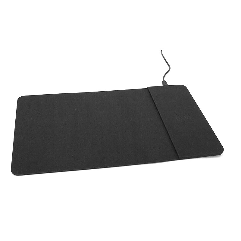 M-Edge PowerPad 10-Watt Fast Charging Gel Non-Skid Mouse Pad, Black (CH-MP2-PU-B) image 1