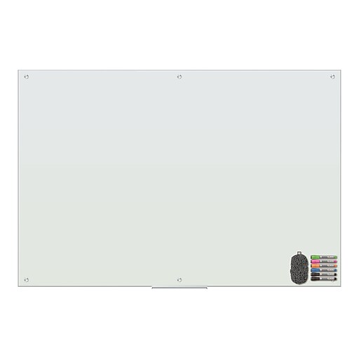 U Brands Glass DryErase Whiteboard, 6' x 4' (3974U0001) at Staples