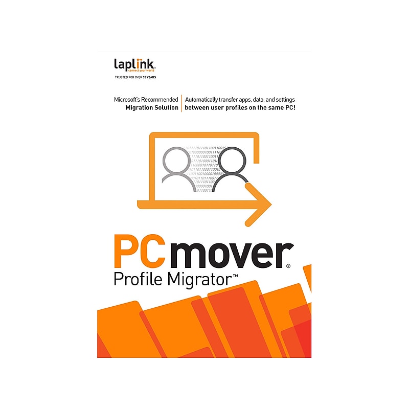 Laplink PCmover Profile Migrator for 1 User, Windows, Download (PAFGPCMS0B000P0RTDML) image 1
