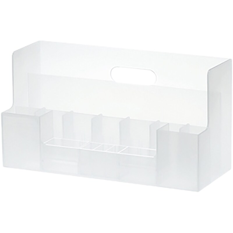 LIKE-IT 15-Compartment Stackable Plastic Storage, Transparent White (MX-9203 TRWHITE) image 1