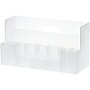 LIKE-IT 15-Compartment Stackable Plastic Storage, Transparent White (MX-9203 TRWHITE)~#|#~sp63568207_sc7