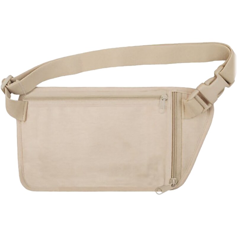 Travelon Cotton Undergarment Waist Pouch, Tan, 4.25"H (19127) image 1