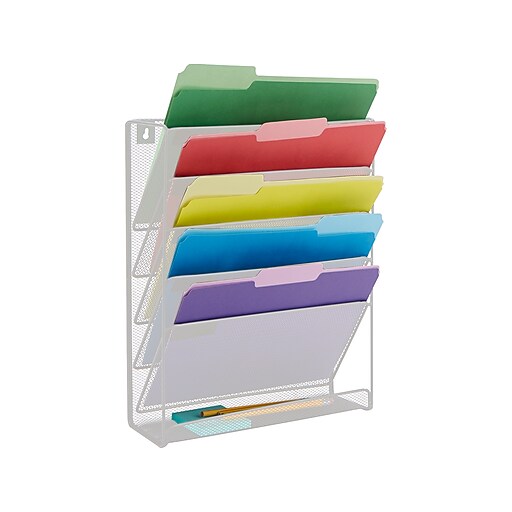 Shop Staples for Mind Reader Mesh Wall Organizer, White (MAGSTACKWHT)