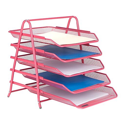 Shop Staples for Mind Reader 5 Tier Stackable Front Loading Letter Tray