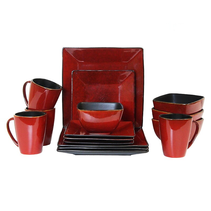 Elama Harland Loft 16 Piece Modern Premium Stoneware set image 1