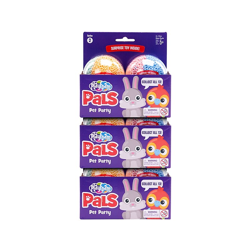 Playfoam Pals Series 2 Pals Pet Party, Assorted Colors, 6/Pack (1964) image 1