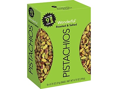 ( best by 2024 Sep 28) Assorted PISTACHIOS, ( 21 pcs) .75OZ