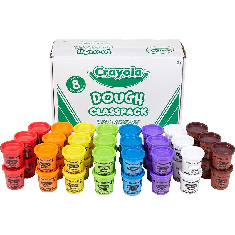 Crayola Molding Dough, Assorted Colors, 48/Box, 2 Boxes/Set (57-0174-CS) image 1