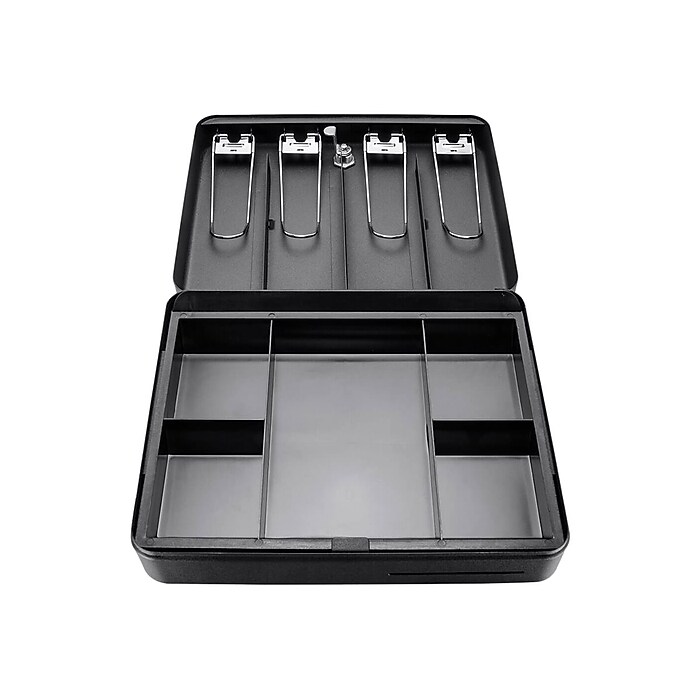 BARSKA Standard Cash Box, Black (CB13052) | Staples