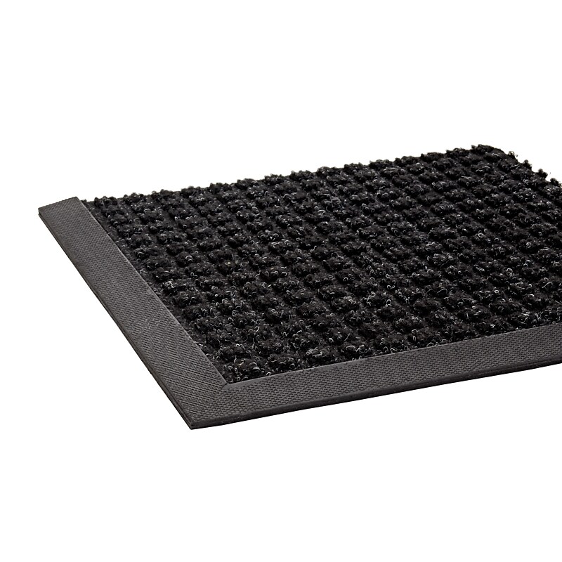 Crown Super-Soaker Wiper/Scraper Floor Mat, 36" x 60", Charcoal (CWNSSR035CH) image 1