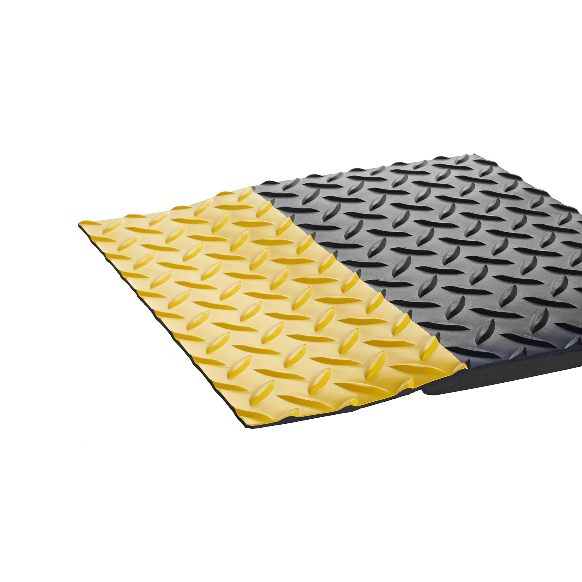 Crown Industrial Deck Plate Anti-Fatigue Mat, 36″ x 60″, Black with Yellow Border (CWNCD0035YB) Sansujyuku sansujyuku.com