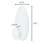Command Clothes Hanger, 7.5 lb., White, 1 Hanger, 2 Strips/Pack (17019-ES)~#|#~sp64187528_sc7