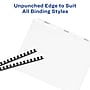 Avery Index Maker Unpunched Paper Dividers with Print & Apply Label Sheets, 3 Tabs, White (11442)~#|#~sp64188379_sc7