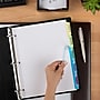 Avery Index Maker Paper Dividers with Print & Apply Label Sheets, 5 Tabs, Pastel, 5 Sets/Pack (11990)~#|#~sp64188381_sc7