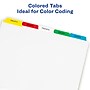 Avery Index Maker Paper Dividers with Print & Apply Label Sheets, 5 Tabs, Multicolor, 5 Sets/Pack (11418)~#|#~sp64188500_sc7