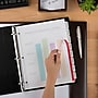 Avery Index Maker Plastic Dividers with Print & Apply Label Sheets, 8 Tabs, Frosted White (11450)~#|#~sp64188517_sc7