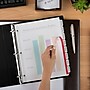 Avery Index Maker Plastic Dividers with Print & Apply Label Sheets, 5 Tabs, Frosted White, 5 Sets/Pack (12450)~#|#~sp64188525_sc7