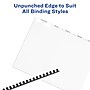 Avery Index Maker Paper Dividers with Print & Apply Label Sheets, 5 Tabs, White, 5 Sets/Pack (11431)~#|#~sp64188537_sc7