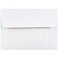 JAM Paper Gummed A2 Invitation Envelopes, 5 3/4" x 4 3/8", White, 100/Pack (MOOP6250LDIC)