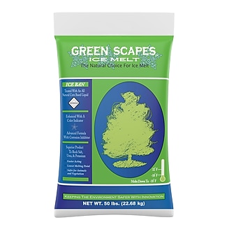 Scotwood Industries Green Scapes Ice Melt, Melts to -10 Degrees, 50 lbs. Bag (SWO50BGREEN)