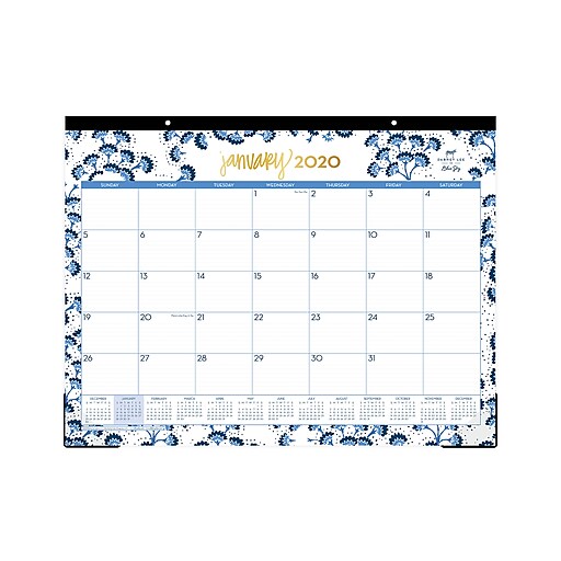 Shop Staples For 2020 Blue Sky 22 X 17 Desk Pad Calendar Dl