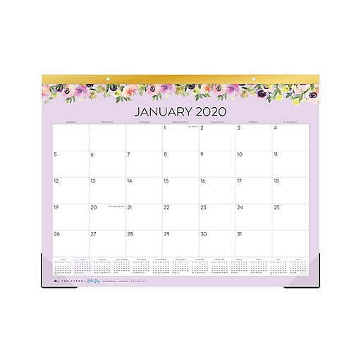 Shop Staples For 2020 Blue Sky 17 X 11 Desk Pad Calendar Yc