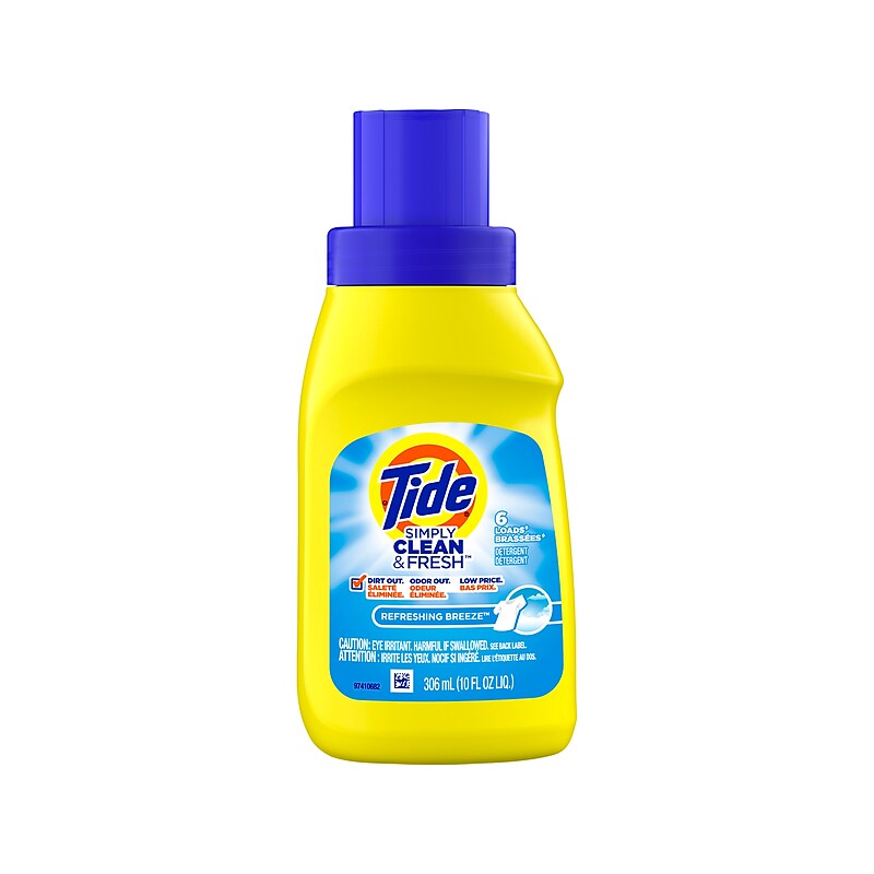 Tide Simply Clean & Fresh Refreshing Breeze Laundry Detergent Liquid, 10 Oz. (00763) image 1