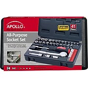 Apollo Tools 41 Piece All-Purpose Socket Set, 3/8" Drive (DT1017)