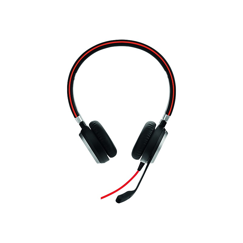 Jabra Evolve 40 Noise Canceling Stereo Headset, USB-C, UC Certified, Black (6399-829-289) image 1