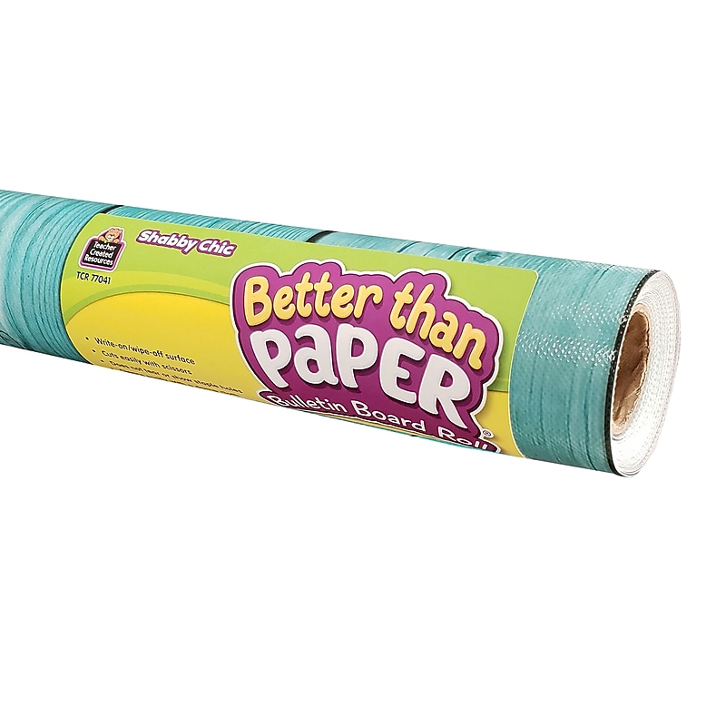 Teacher Created Resources Better Than Paper 144" x 48" Bulletin Board Roll, Shabby Chic, 4/Carton (TCR32349) image 1